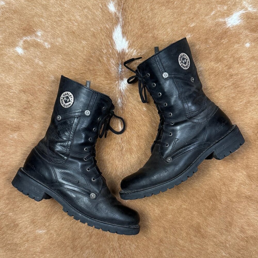 Harley-Davidson Black Combat Boots